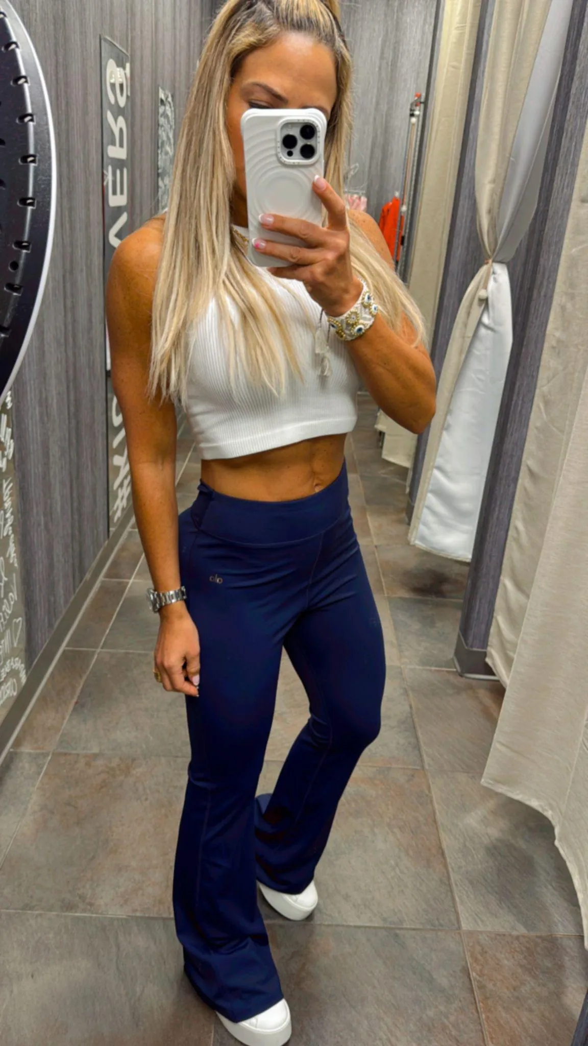 1675 High-Waist bootcut legging pants
