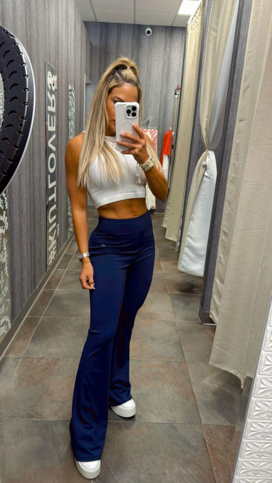 1675 High-Waist bootcut legging pants
