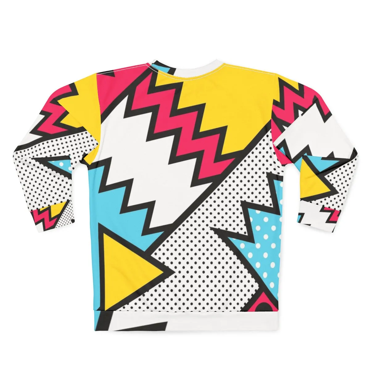 80s Memphis Pattern Graphic Sweatshirt