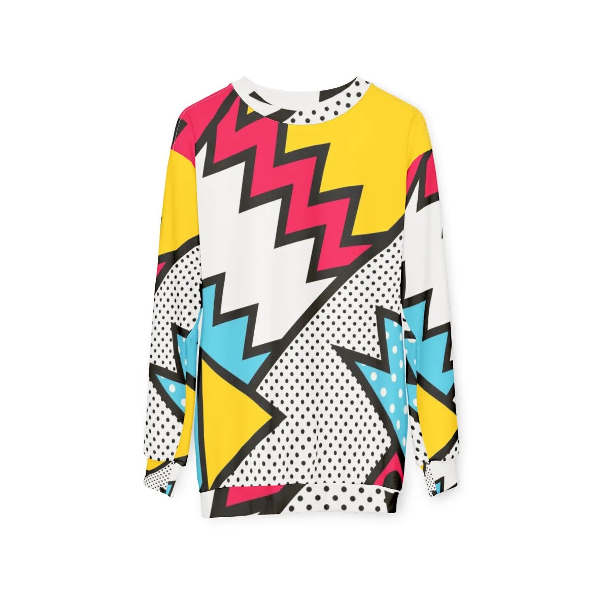 80s Memphis Pattern Graphic Sweatshirt