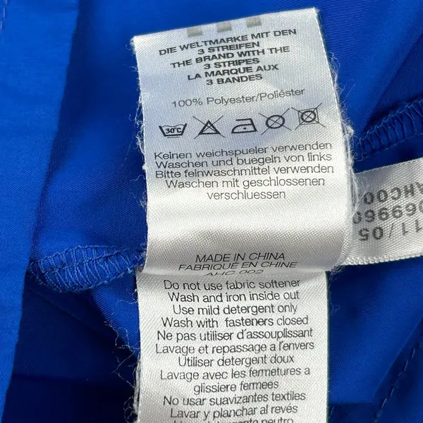 Adidas Track Jacket - XL Blue Polyester
