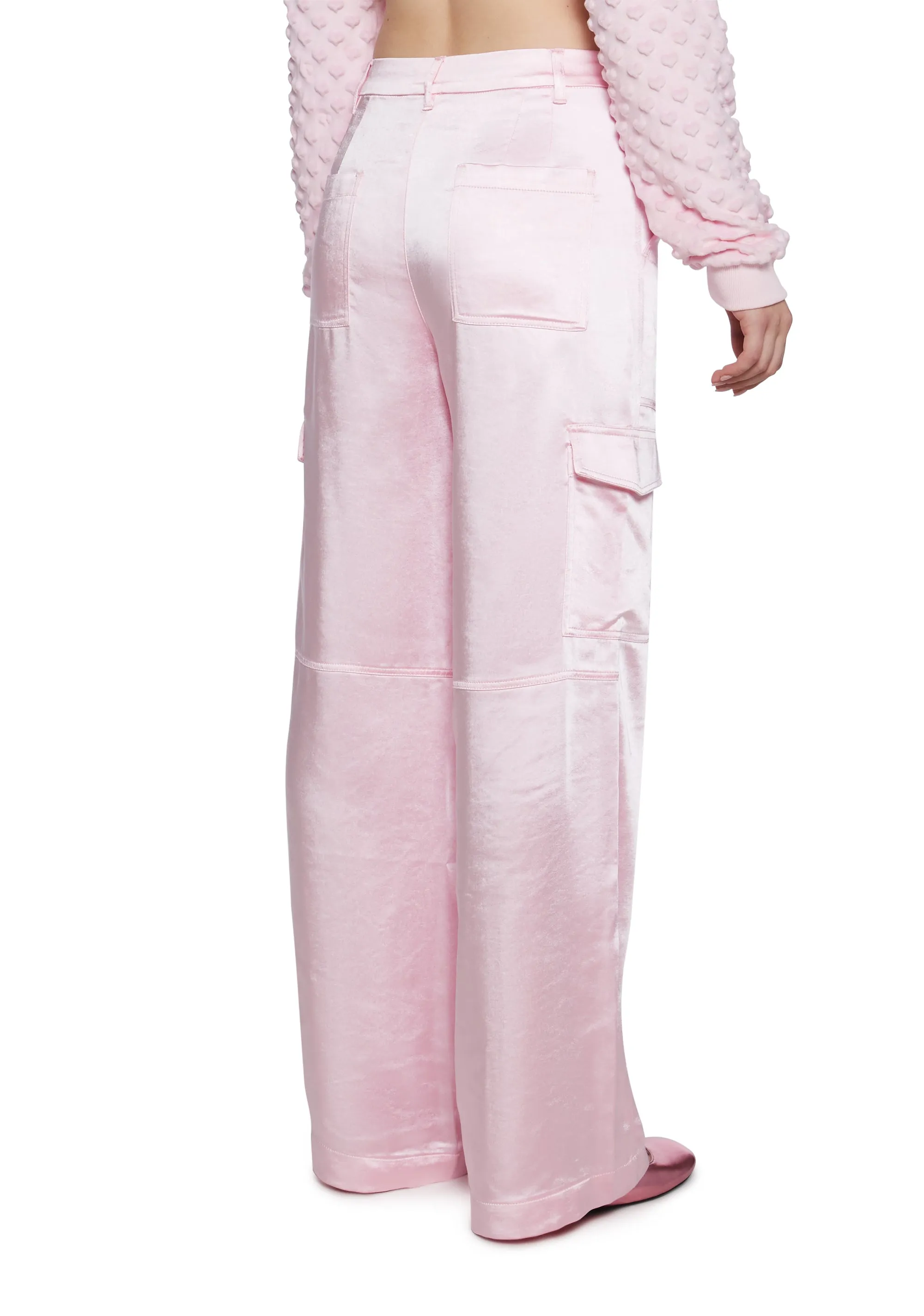 Affectionate Ways Satin Cargo Pants