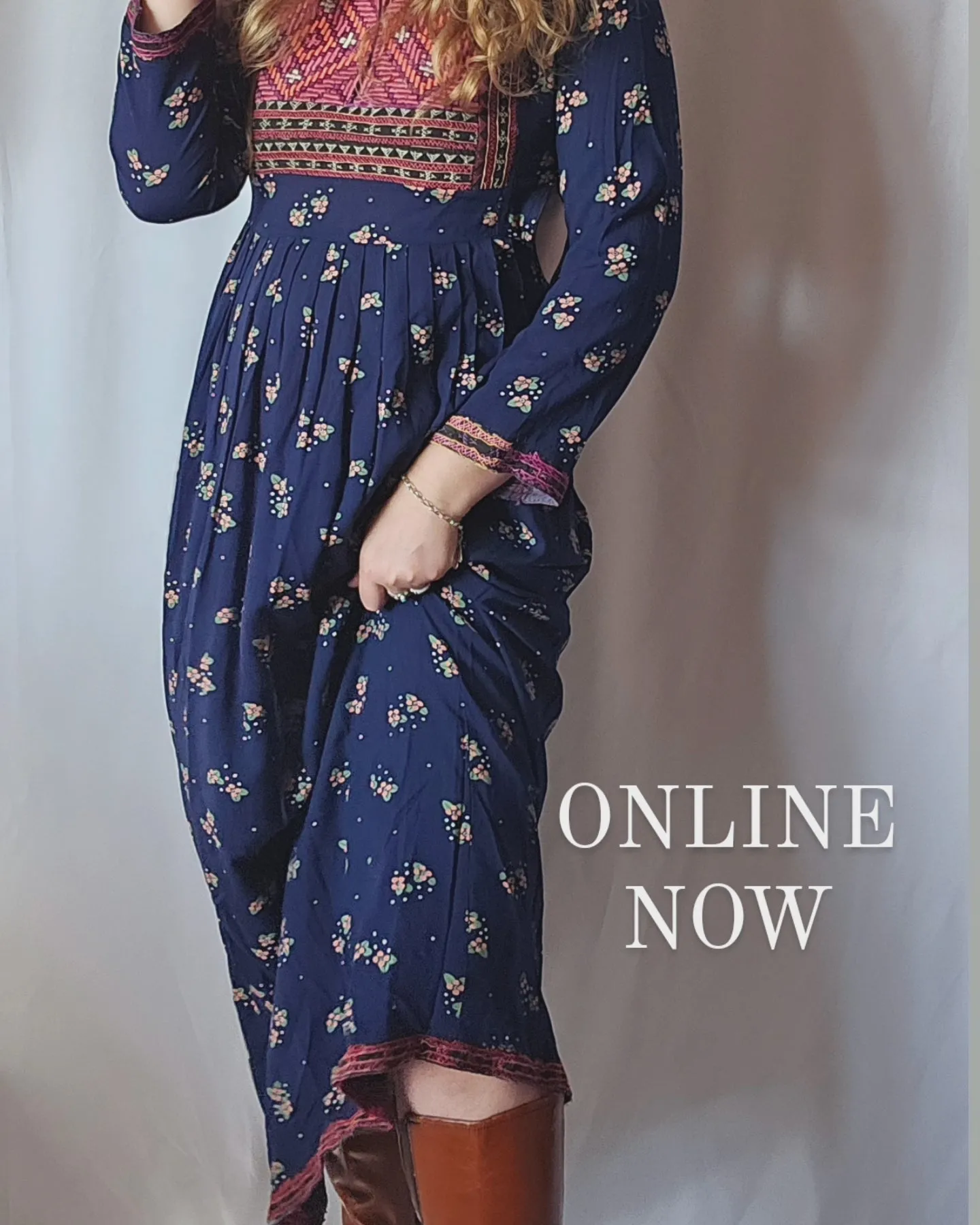 AFGHAN Maxi Genuine Vintage dress Small SMALL