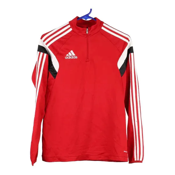 Age 10-11 Adidas Track Jacket - XL Red Polyester