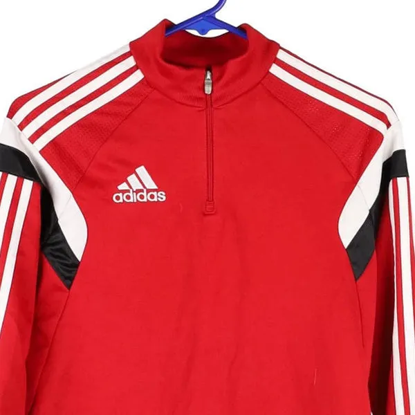 Age 10-11 Adidas Track Jacket - XL Red Polyester