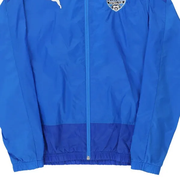 Age 13-14 Coastal FC Puma Football Track Jacket - XL Blue Polyester