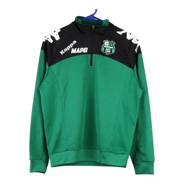 Age 13-14 Kappa Track Jacket - Small Green Polyester