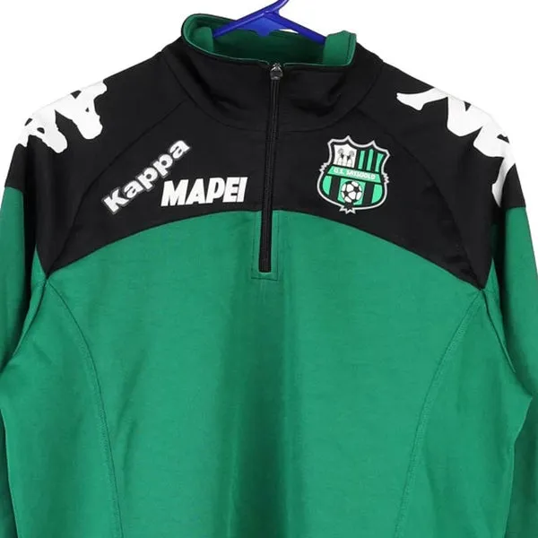 Age 13-14 Kappa Track Jacket - Small Green Polyester