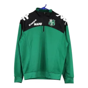 Age 13-14 Kappa Track Jacket - Small Green Polyester