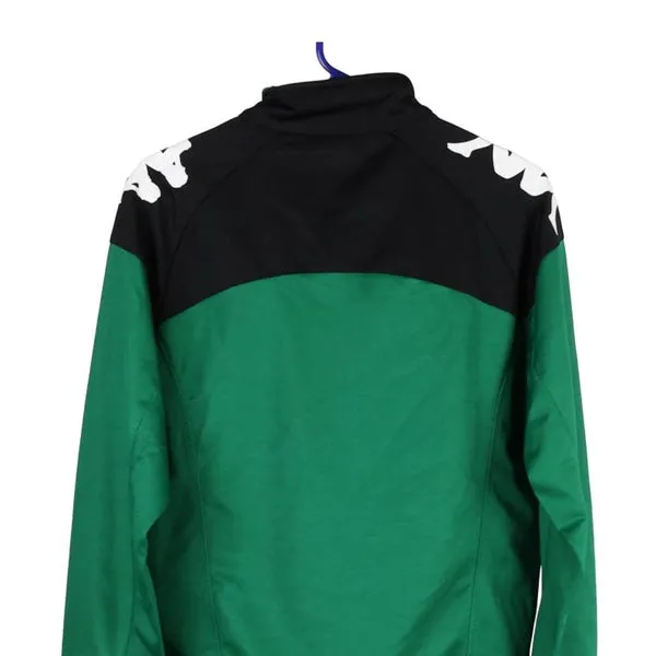 Age 13-14 Kappa Track Jacket - Small Green Polyester
