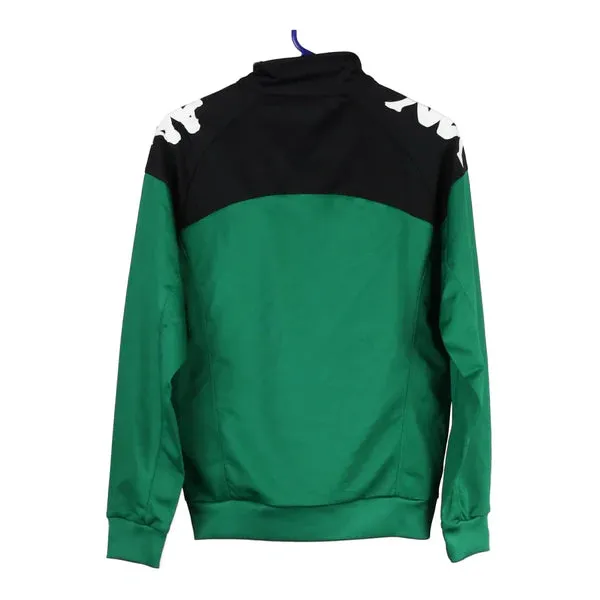 Age 13-14 Kappa Track Jacket - Small Green Polyester