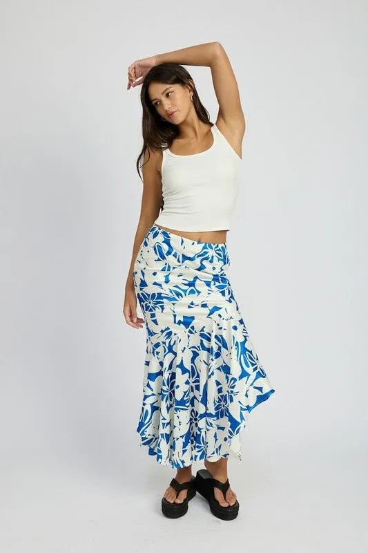Asymmetric Maxi Skirt