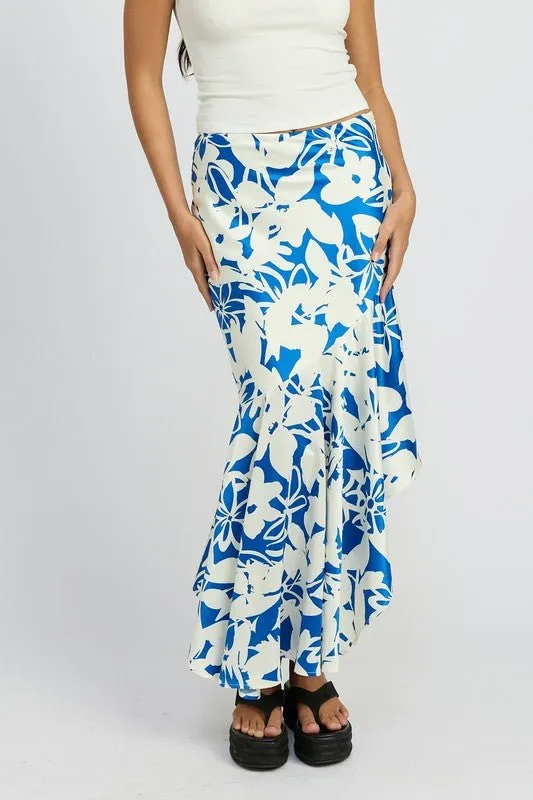 Asymmetric Maxi Skirt