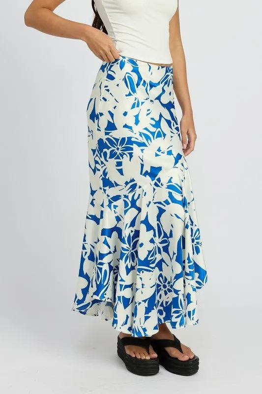 Asymmetric Maxi Skirt