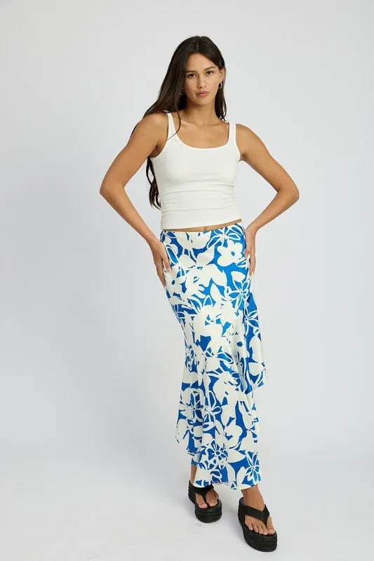 Asymmetric Maxi Skirt