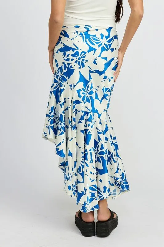 Asymmetric Maxi Skirt