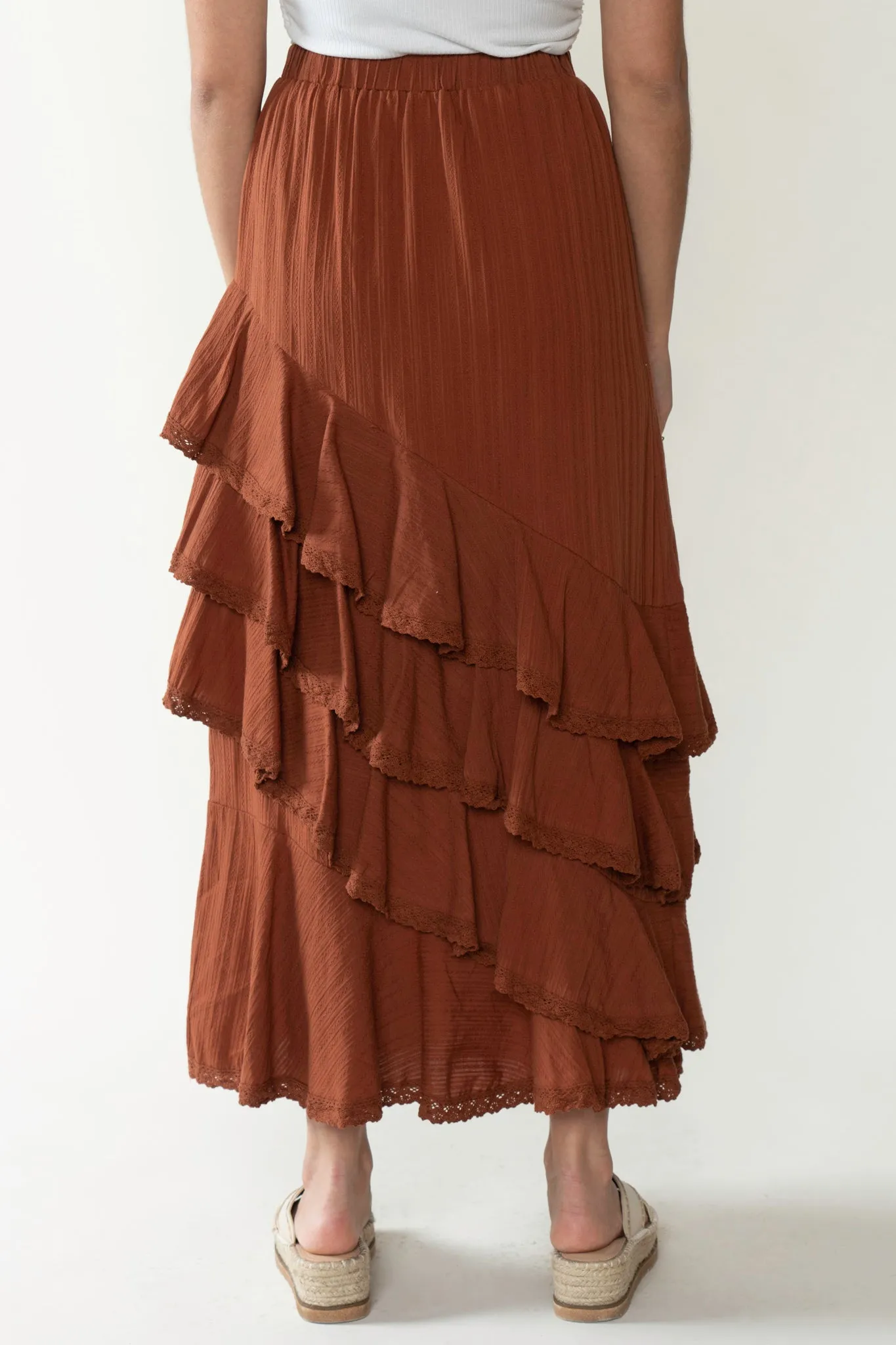 Aviv Tiered Maxi Skirt