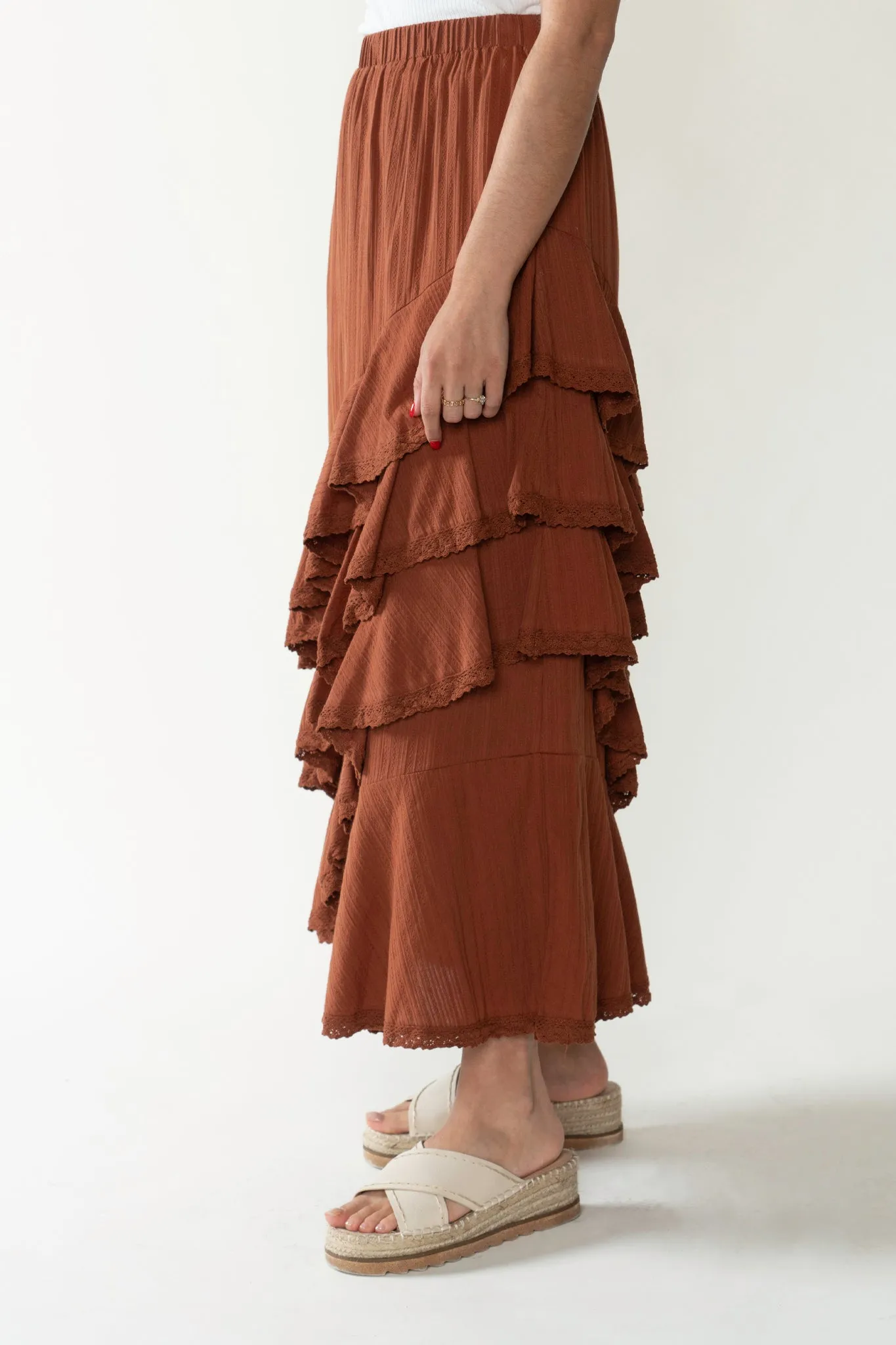 Aviv Tiered Maxi Skirt