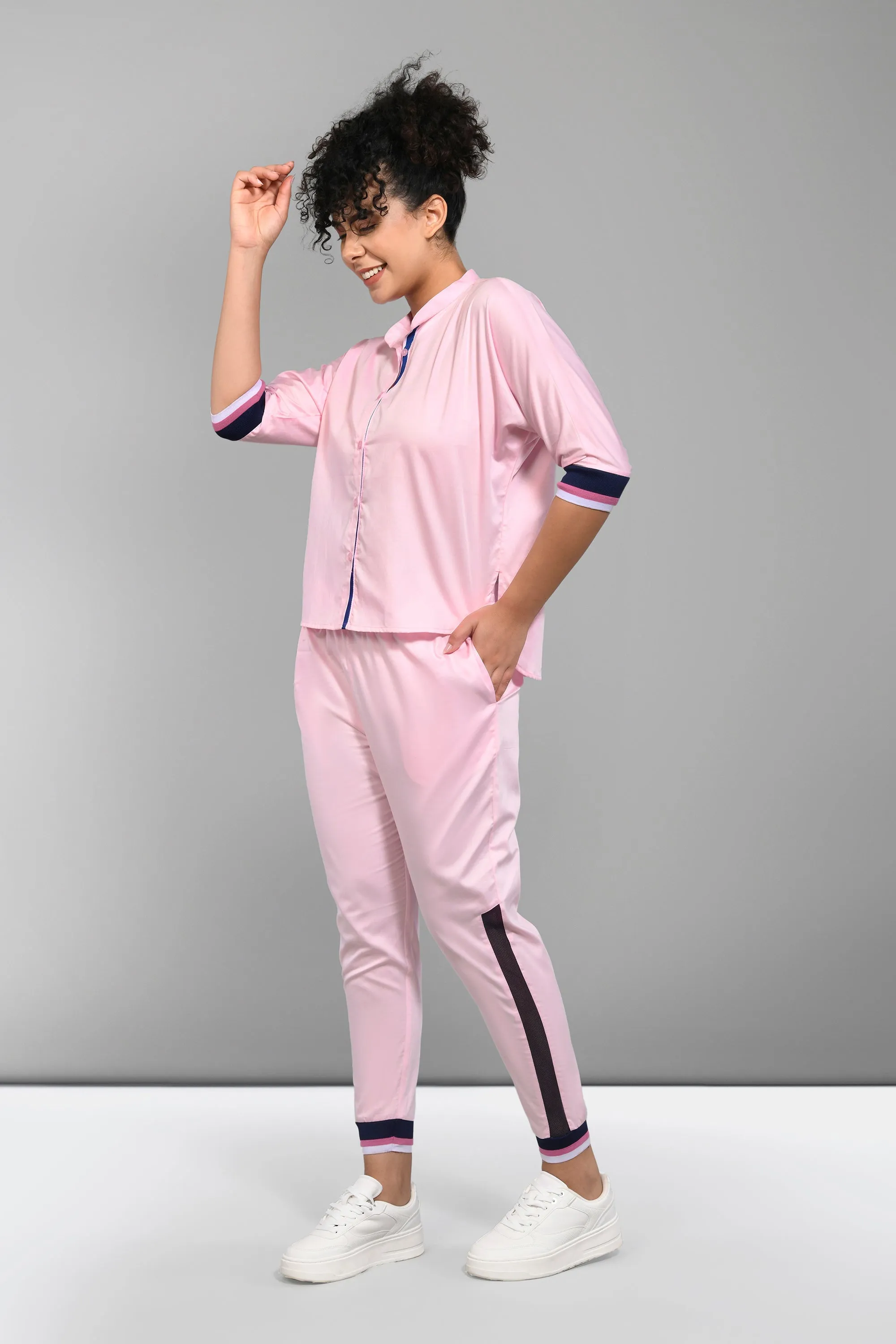 Baby Pink Accented Set
