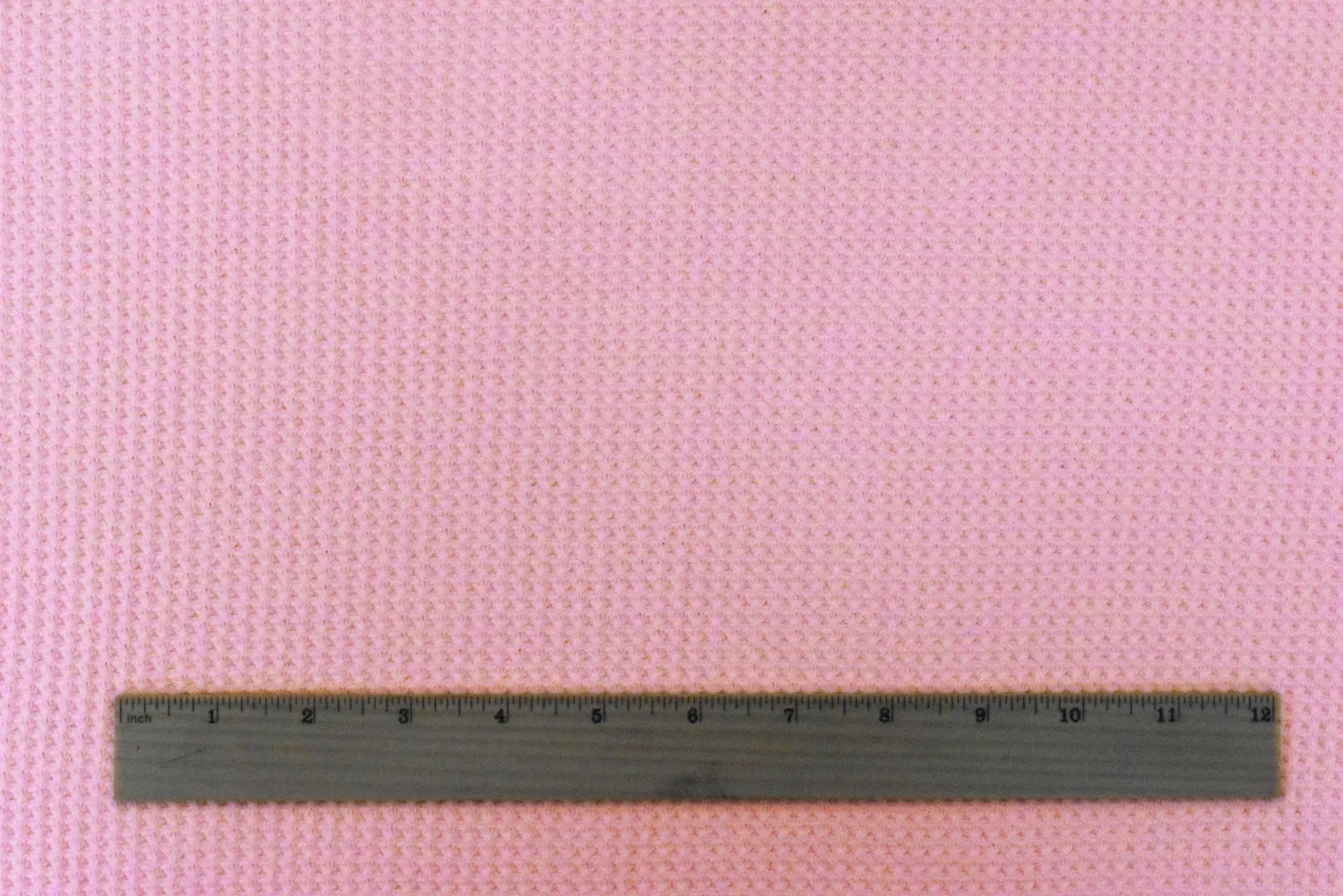 Baby Pink Solid Polyester Rayon Thermal Knit Fabric