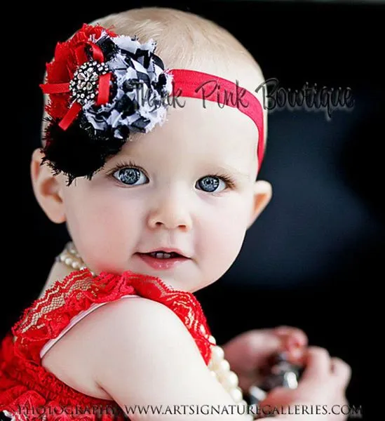 Baby Romper Petit Lace Romper with Headband Set
