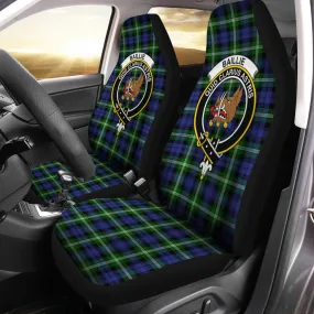 Baillie (Bailey) Tartan Car Seat Cover with Family Crest