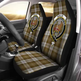 Baillie Dress Tartan Car Seat Cover with Family Crest