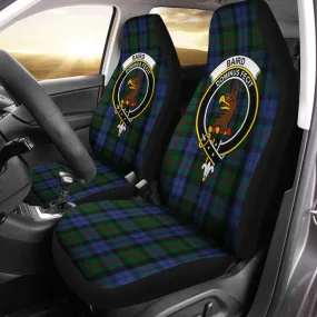 Baird Tartan Car Seat Cover with Family Crest