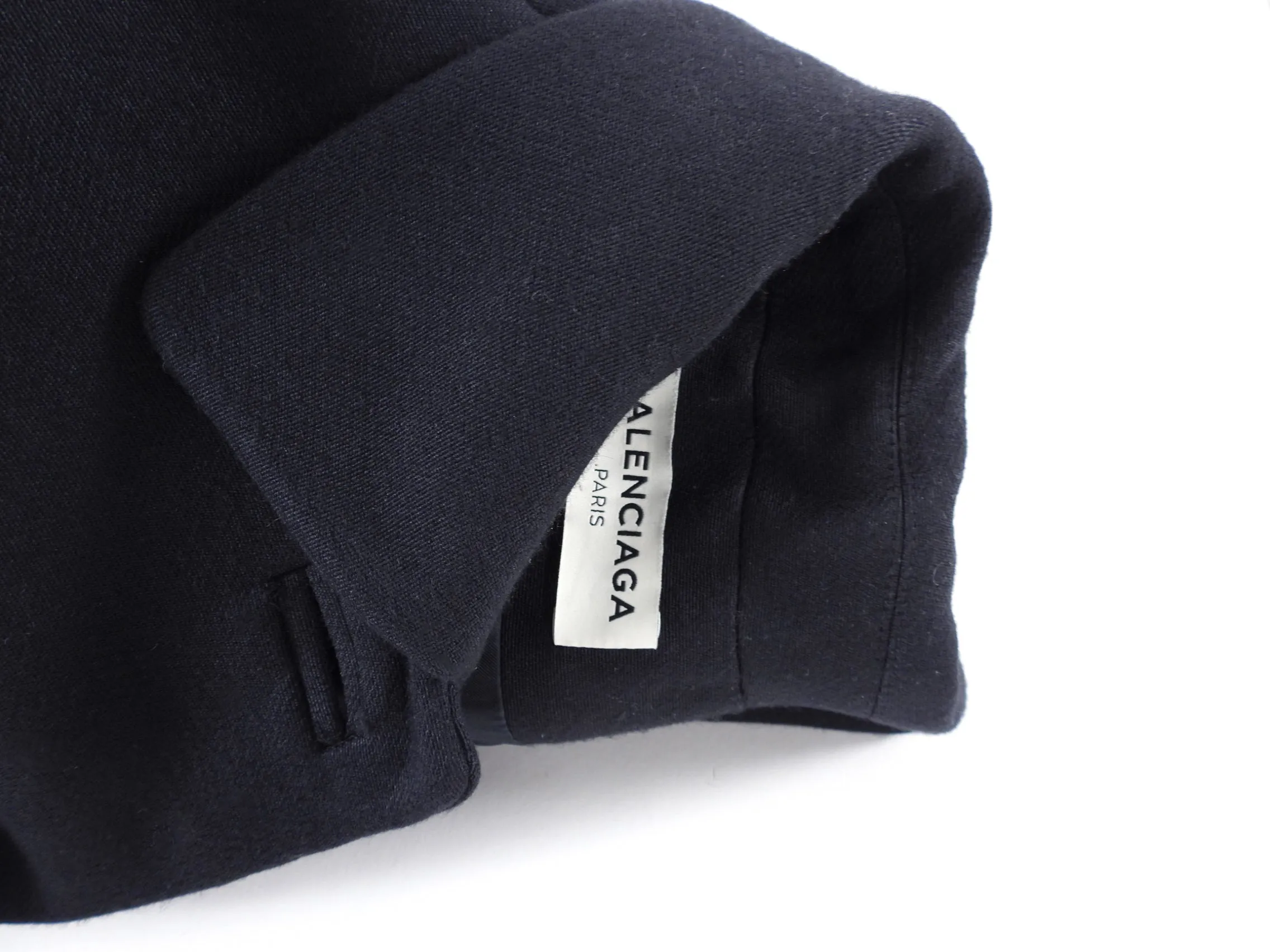 Balenciaga By Alexander Wang Pre-Fall 2015 Black Coat - S