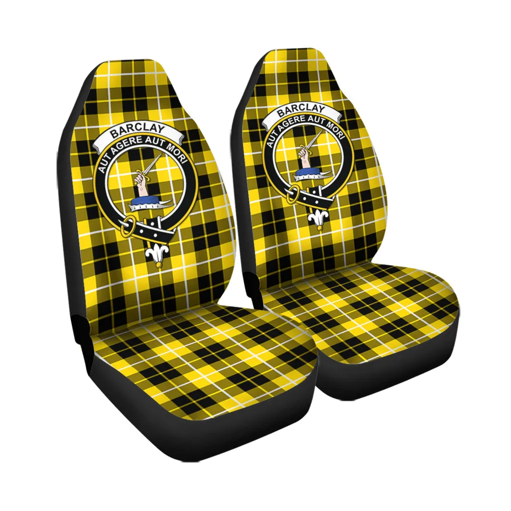 Barclay Dress Modern Tartan Car Seat Cover with Family Crest
