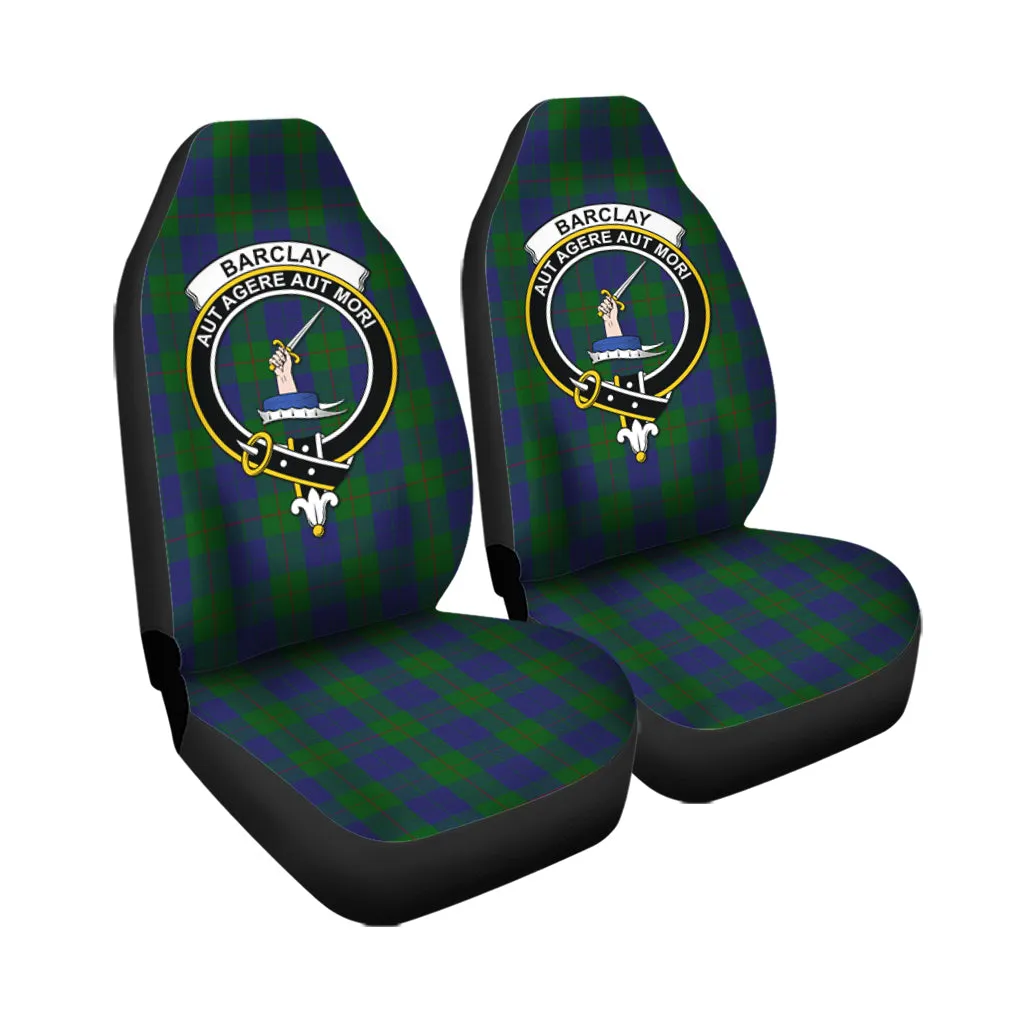 Barclay Tartan Car Seat Cover with Family Crest