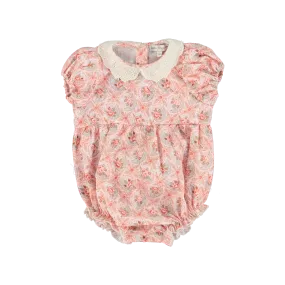 Bebe Organic Aline Romper Vintage Rose