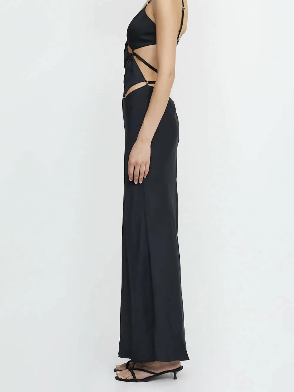 Bec & Bridge Diamond Days Strap Maxi Dress in Black