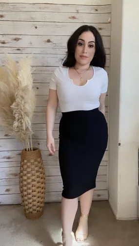 Black Pencil Skirt