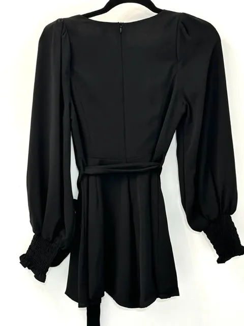 Black Tie Waist Romper