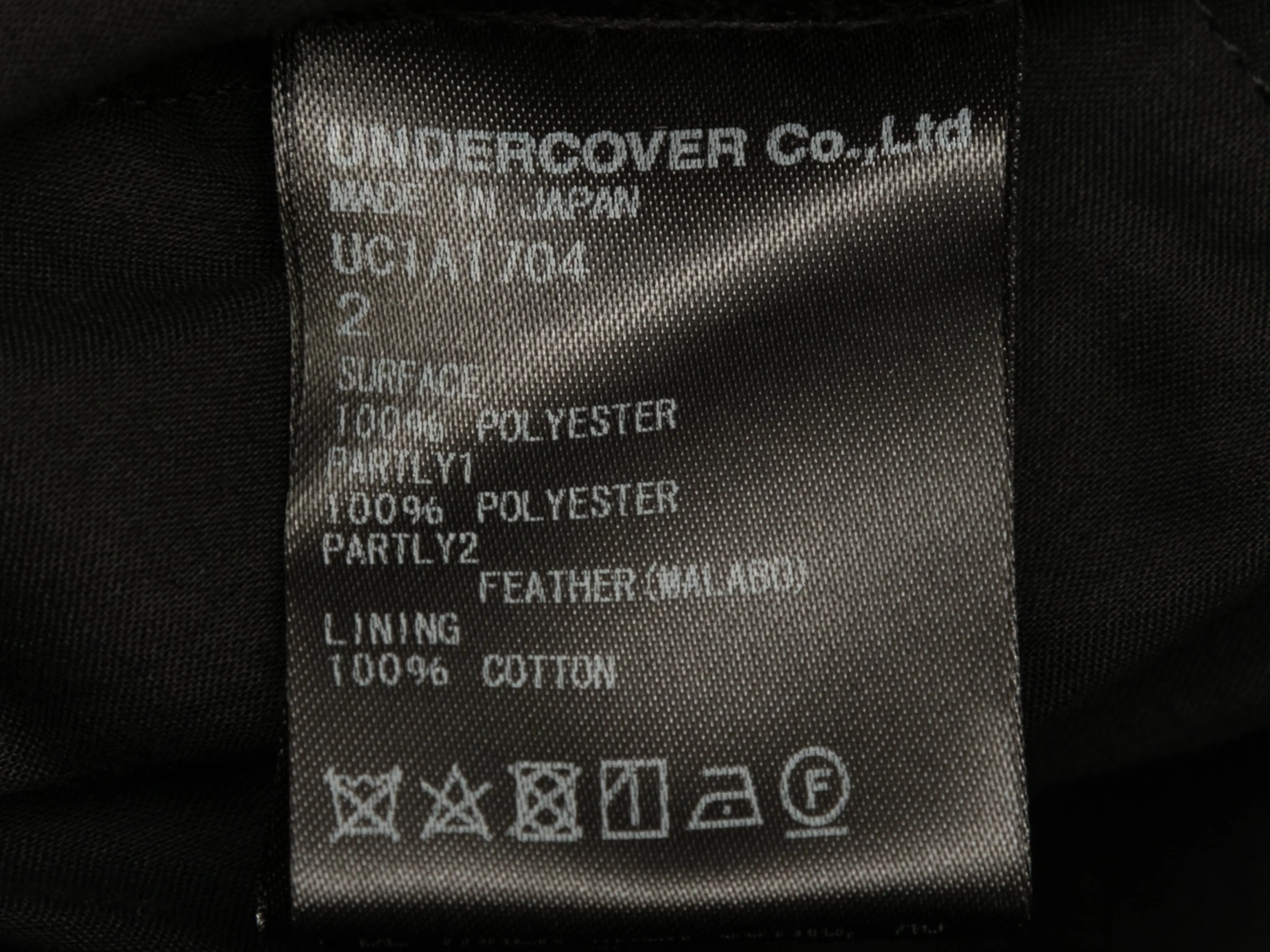 Black Undercover Jun Takahashi Feather-Trimmed Tiered Dress Designer Size 2