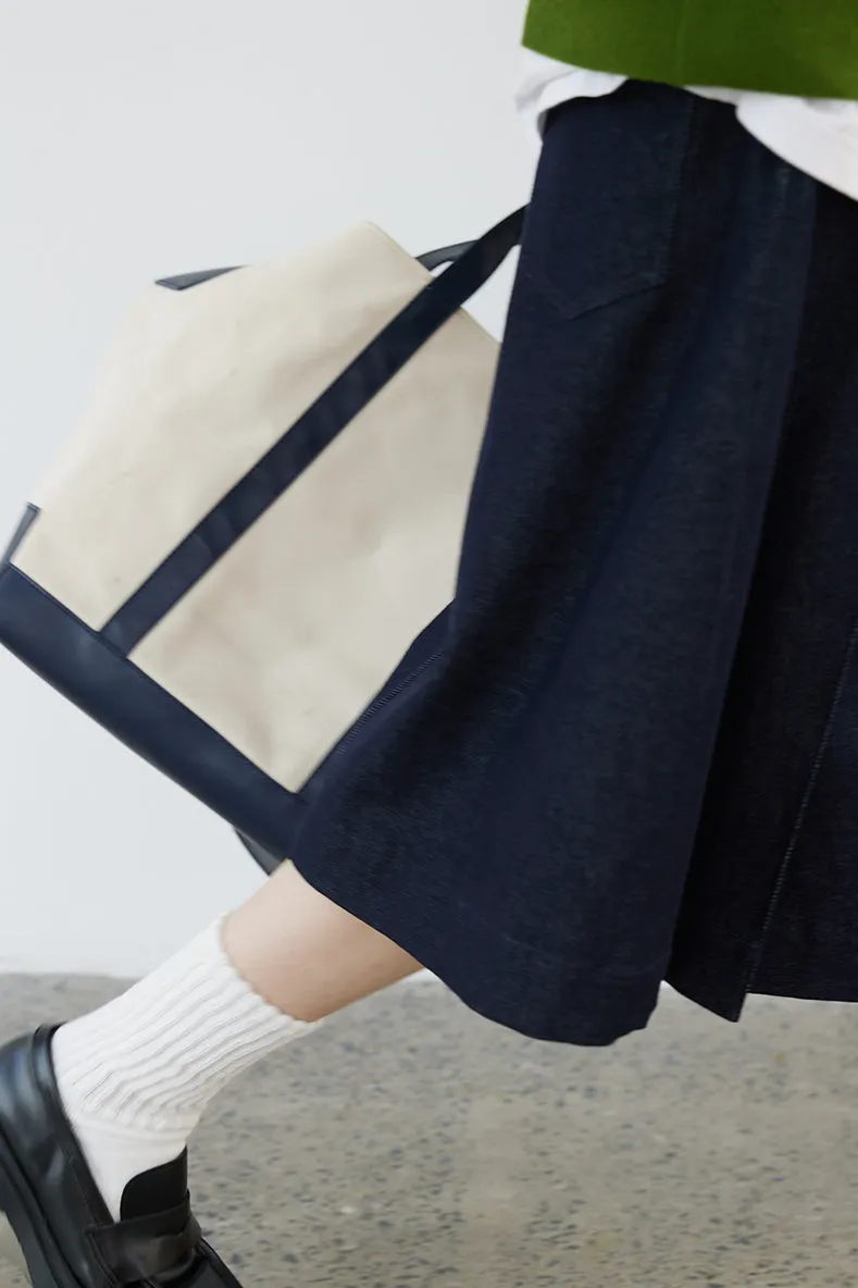 BULVBUTING カレッジスタイルデニムプリーツスカート BLBT008