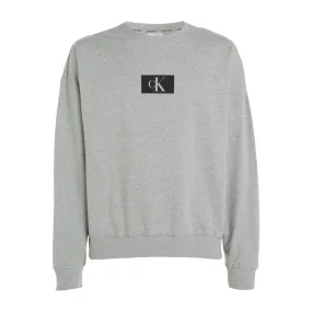 Calvin Klein CK 96 Terry Lounge Long Sleeve Sweatshirt - Grey Heather