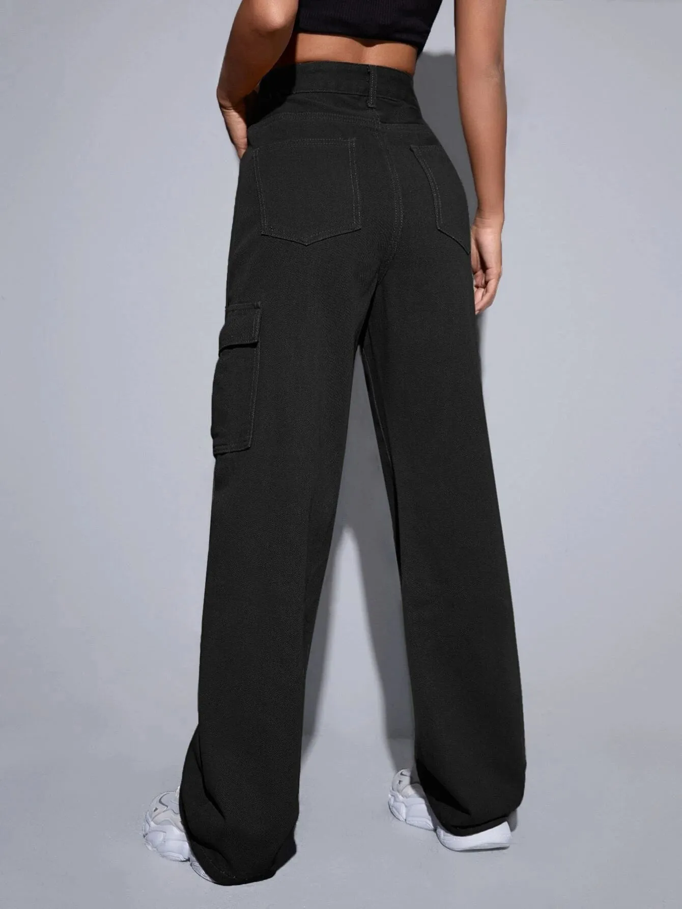 Cargo High Waist Jeans