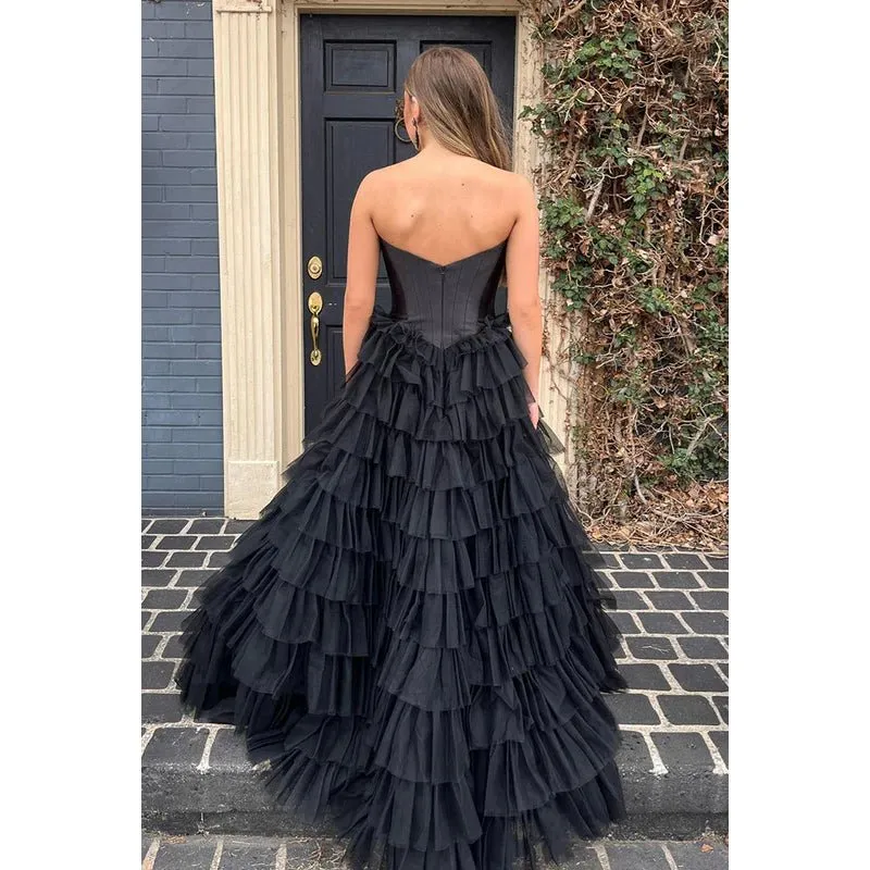 Chic & Morden Sweetheart Sleeveless Strapless A-Line Formal Prom Dress