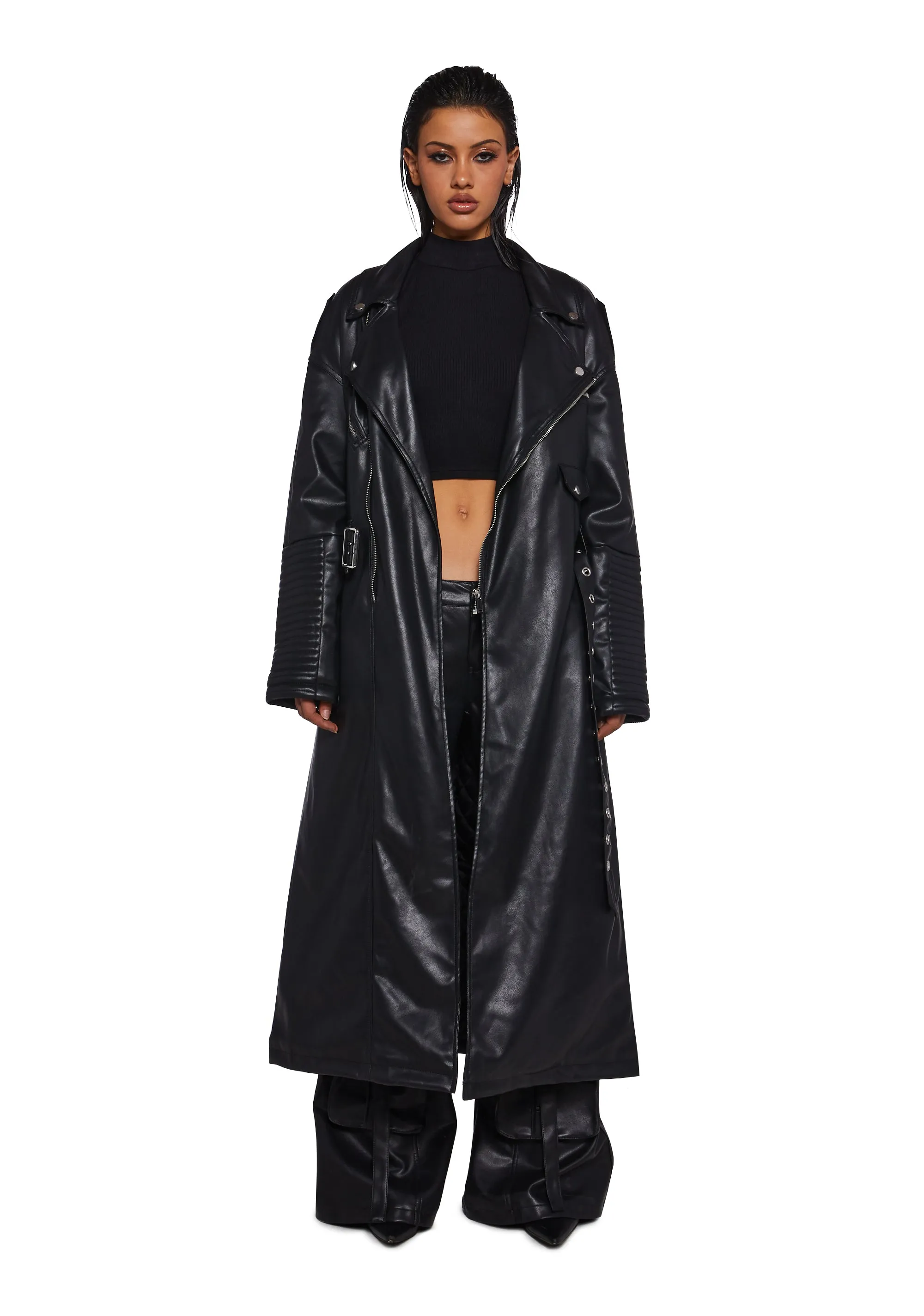 Circuit Breaker Moto Trench Coat