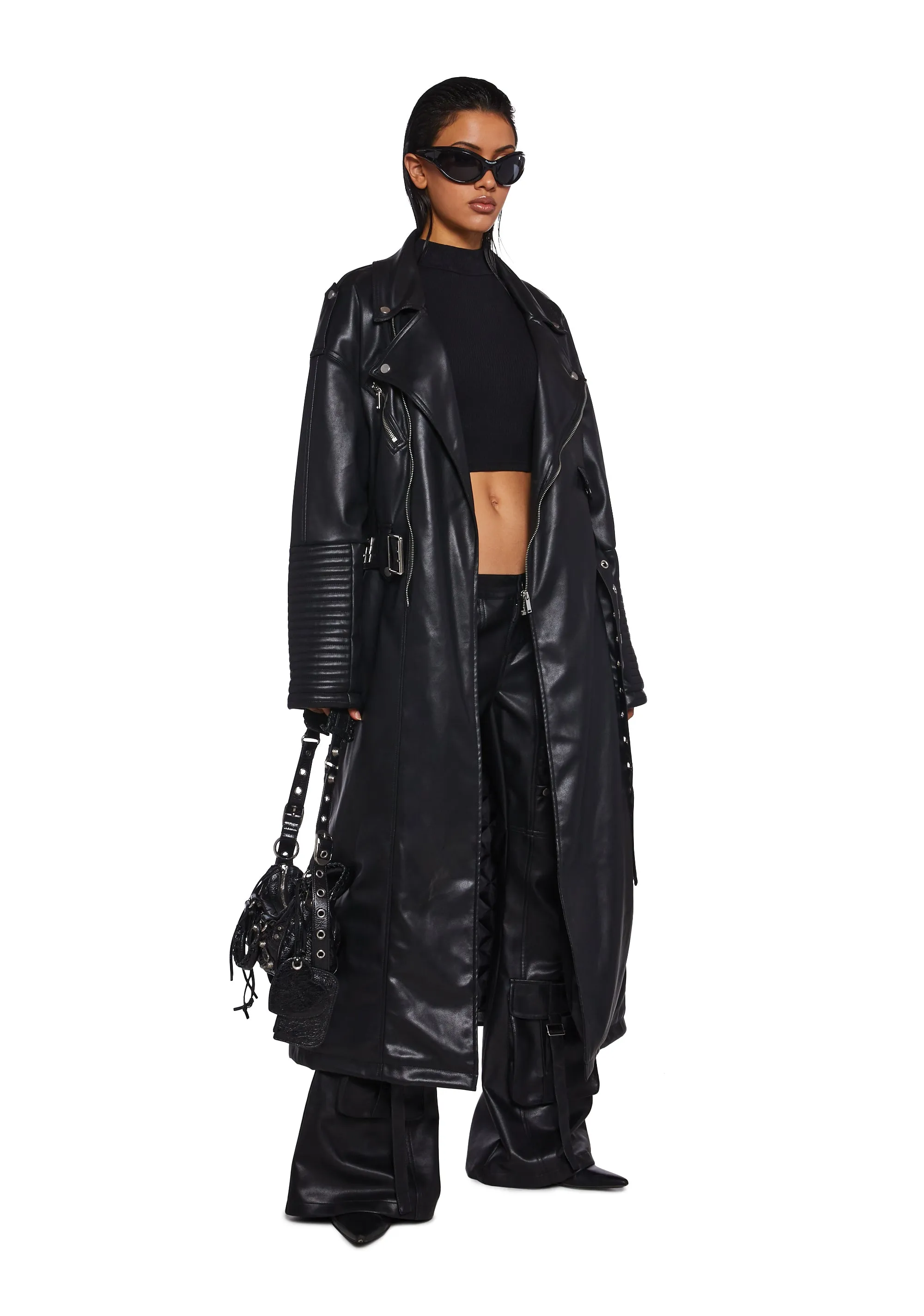 Circuit Breaker Moto Trench Coat