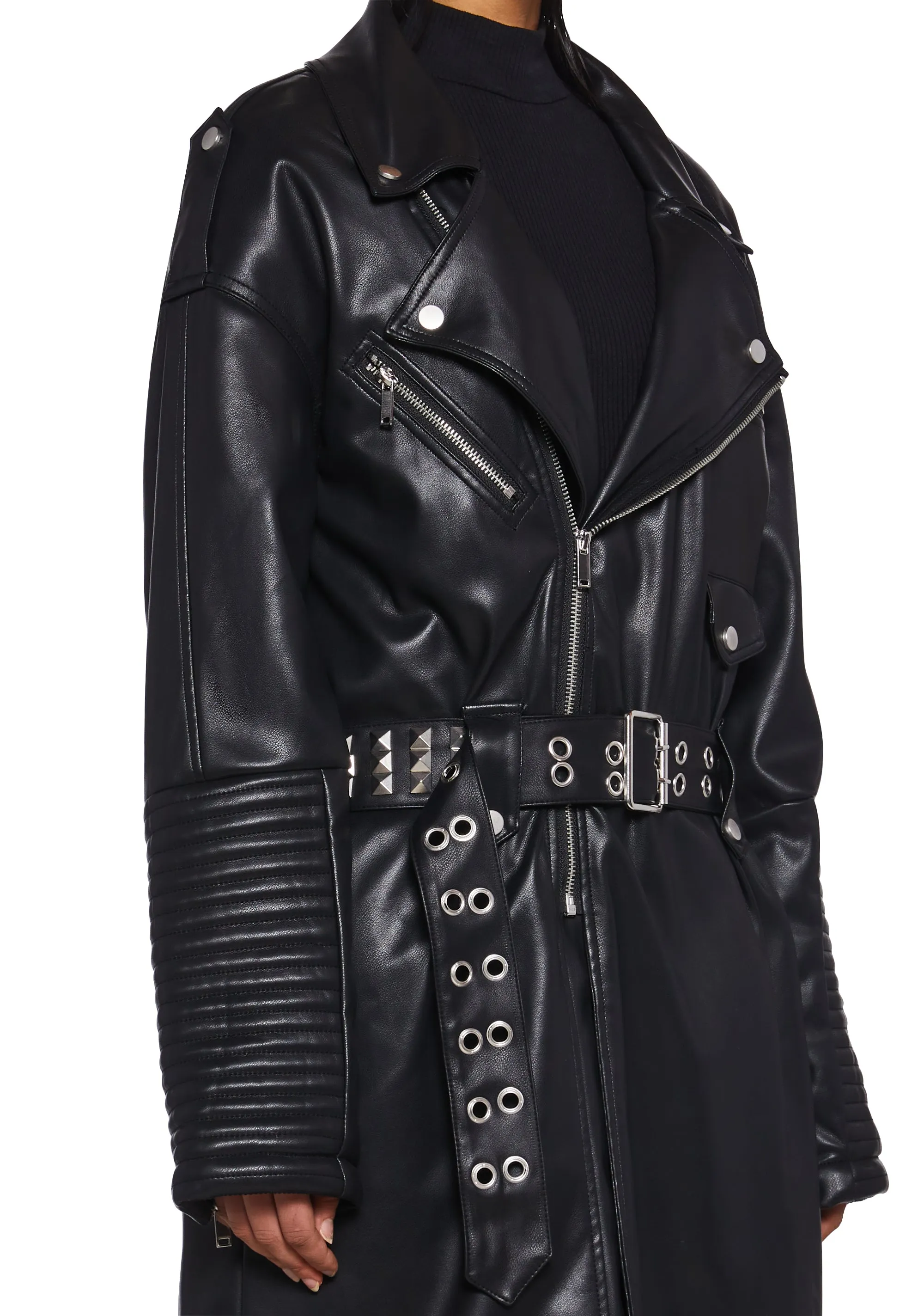 Circuit Breaker Moto Trench Coat