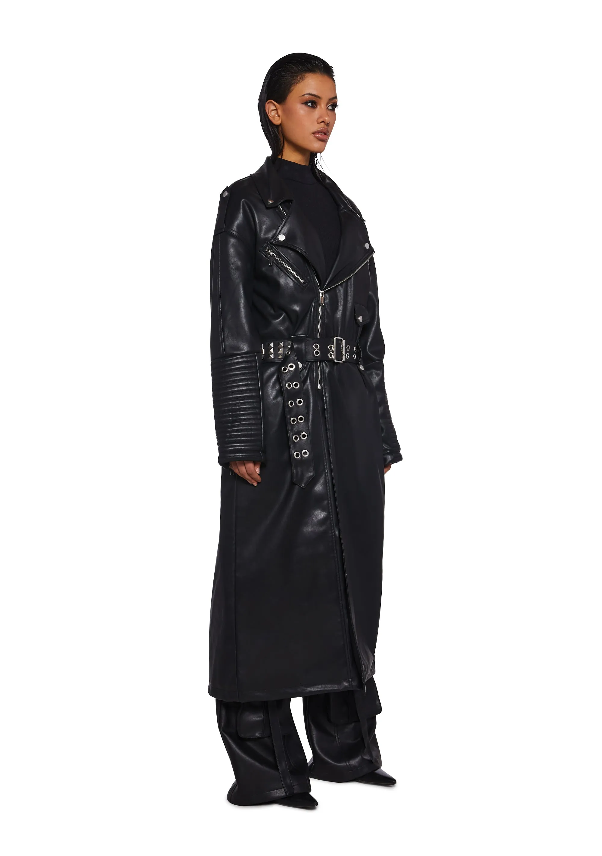 Circuit Breaker Moto Trench Coat
