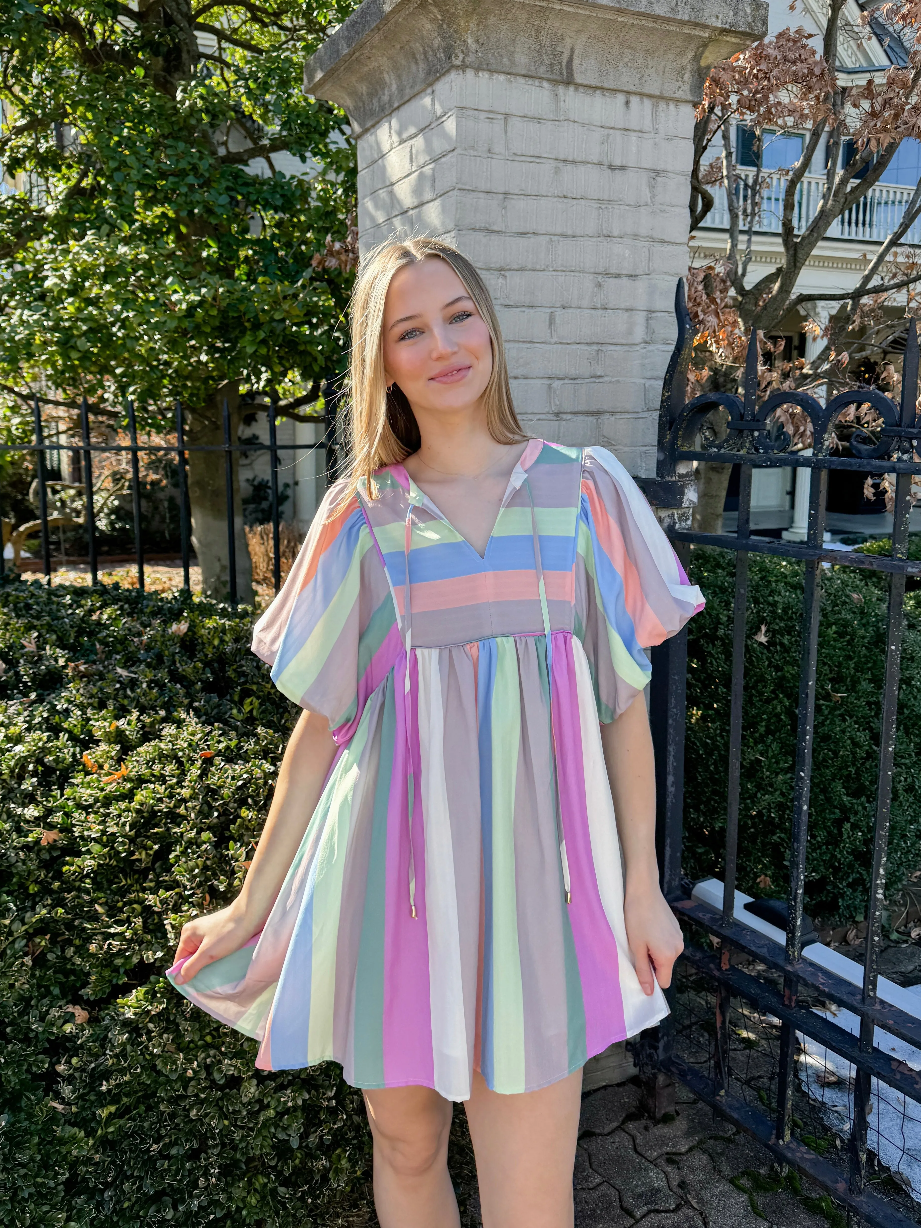 Classy Carnival Stripe Dress