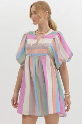 Classy Carnival Stripe Dress