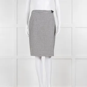 Claudie Pierlot Black White Check Pencil Skirt