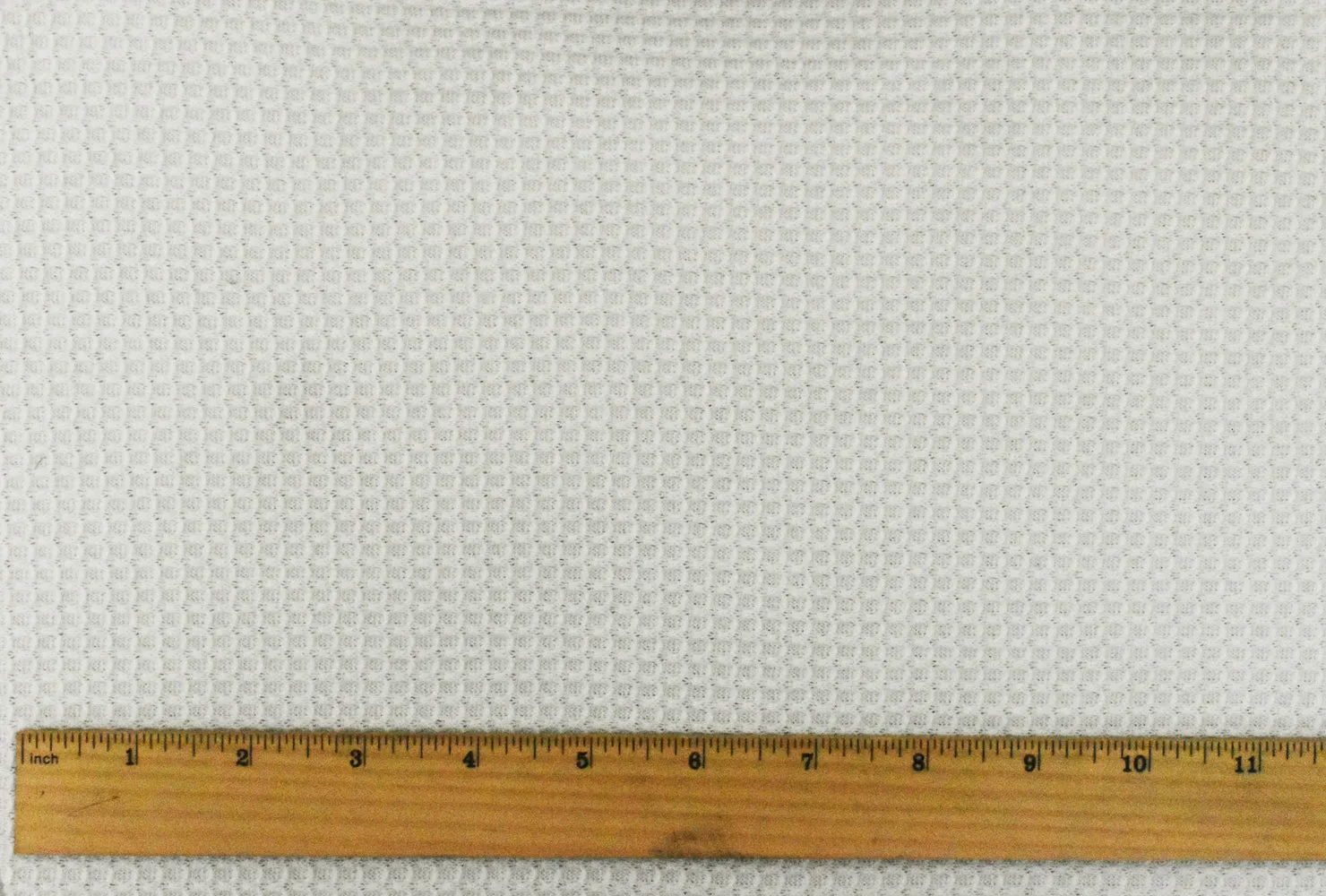 Cloud White Solid Stretch Poly Thermal Knit Fabric