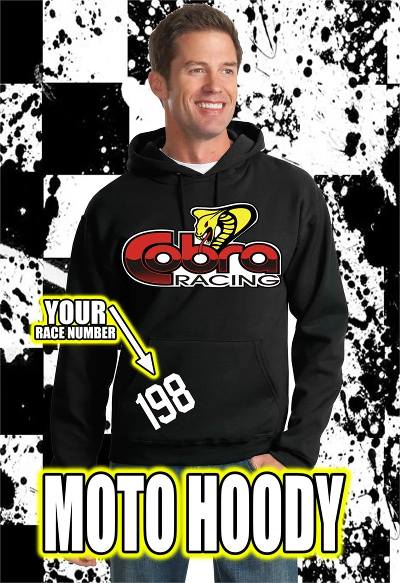 Cobra Moto Large logo sweatshirt - Black Hood