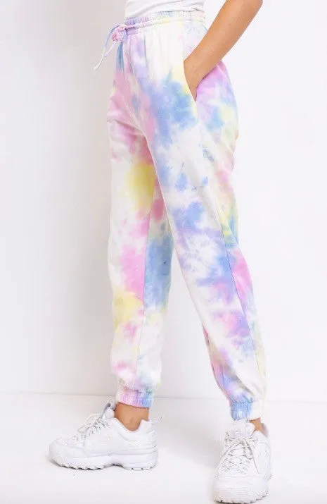 Cotton Candy Tie Dye Joggers